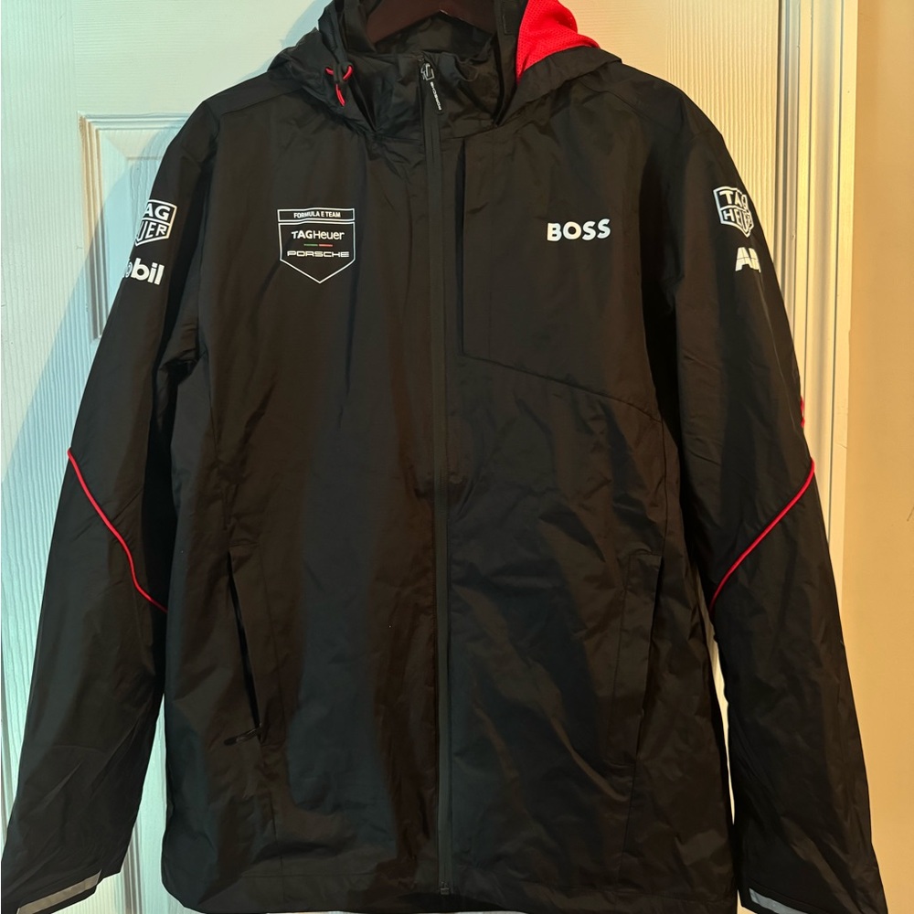 Boss Porsche Performance Jacket Black with Red Accents
